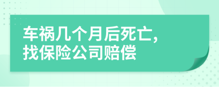 車禍幾個(gè)月后死亡, 找保險(xiǎn)公司賠償