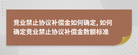 競業(yè)禁止協(xié)議補(bǔ)償金如何確定, 如何確定競業(yè)禁止協(xié)議補(bǔ)償金數(shù)額標(biāo)準(zhǔn)