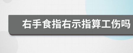 右手食指右示指算工傷嗎