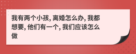 我有兩個小孩, 離婚怎么辦, 我都想要, 他們有一個, 我們應(yīng)該怎么做