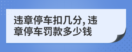 違章停車扣幾分, 違章停車罰款多少錢