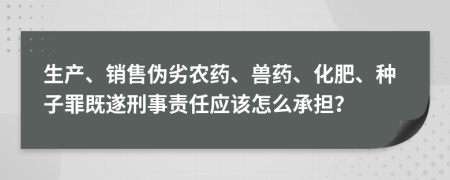 生產(chǎn)、銷售偽劣農(nóng)藥、獸藥、化肥、種子罪既遂刑事責(zé)任應(yīng)該怎么承擔(dān)？