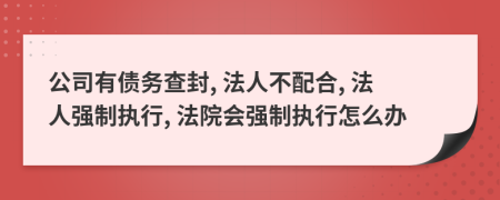 公司有債務(wù)查封, 法人不配合, 法人強(qiáng)制執(zhí)行, 法院會強(qiáng)制執(zhí)行怎么辦