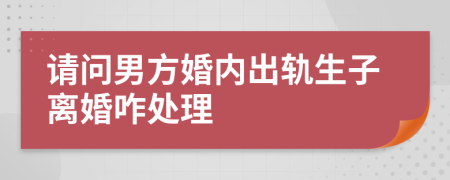 請(qǐng)問(wèn)男方婚內(nèi)出軌生子離婚咋處理