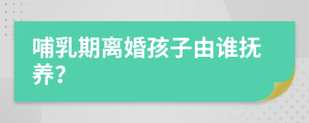 哺乳期離婚孩子由誰撫養(yǎng)？