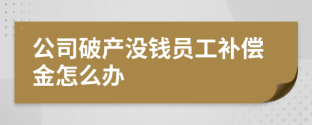 公司破產(chǎn)沒錢員工補(bǔ)償金怎么辦