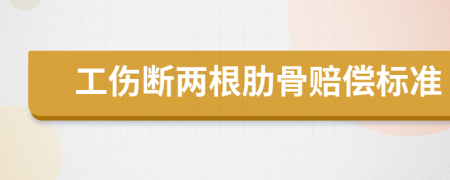 工傷斷兩根肋骨賠償標準