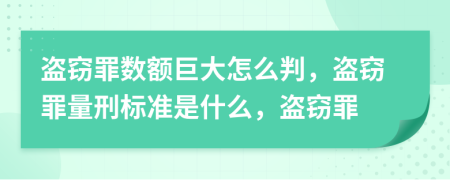 盜竊罪數(shù)額巨大怎么判，盜竊罪量刑標準是什么，盜竊罪