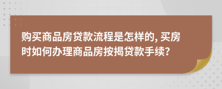 購買商品房貸款流程是怎樣的, 買房時(shí)如何辦理商品房按揭貸款手續(xù)？