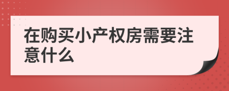 在購買小產(chǎn)權(quán)房需要注意什么