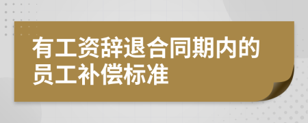 有工資辭退合同期內(nèi)的員工補(bǔ)償標(biāo)準(zhǔn)