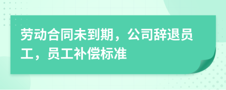 勞動(dòng)合同未到期，公司辭退員工，員工補(bǔ)償標(biāo)準(zhǔn)