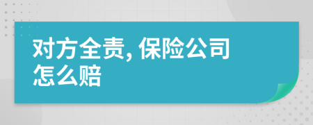 對方全責, 保險公司怎么賠