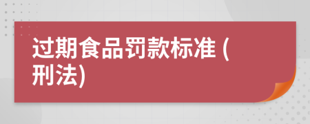  過期食品罰款標準 (刑法)