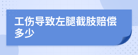 工傷導致左腿截肢賠償多少