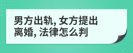 男方出軌, 女方提出離婚, 法律怎么判