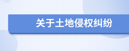 關于土地侵權糾紛