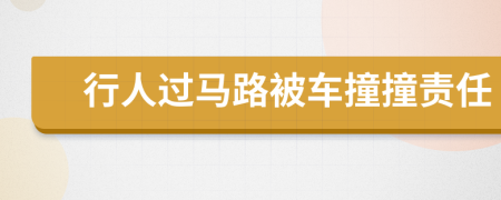 行人過馬路被車撞撞責(zé)任
