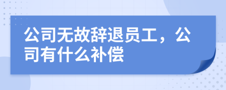 公司無(wú)故辭退員工，公司有什么補(bǔ)償