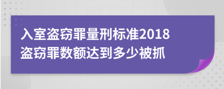 入室盜竊罪量刑標(biāo)準(zhǔn)2018盜竊罪數(shù)額達(dá)到多少被抓
