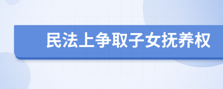 民法上爭(zhēng)取子女撫養(yǎng)權(quán)