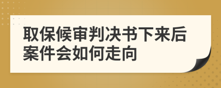 取保候?qū)徟袥Q書下來后案件會如何走向