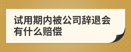 試用期內(nèi)被公司辭退會有什么賠償