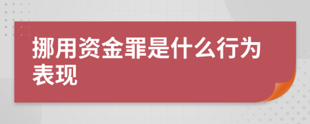 挪用資金罪是什么行為表現(xiàn)