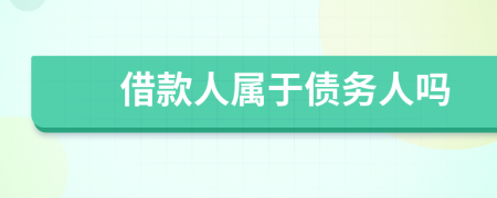 借款人屬于債務(wù)人嗎