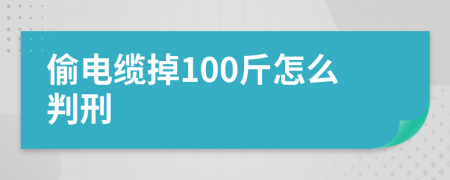 偷電纜掉100斤怎么判刑