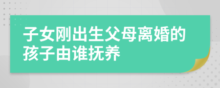 子女剛出生父母離婚的孩子由誰(shuí)撫養(yǎng)