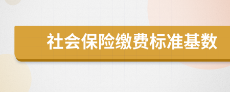 社會保險繳費(fèi)標(biāo)準(zhǔn)基數(shù)