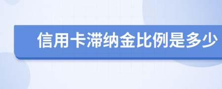 信用卡滯納金比例是多少