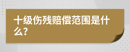 十級(jí)傷殘賠償范圍是什么？