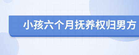 小孩六個月?lián)狃B(yǎng)權(quán)歸男方
