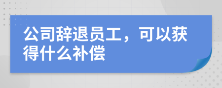 公司辭退員工，可以獲得什么補(bǔ)償