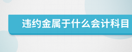 違約金屬于什么會(huì)計(jì)科目