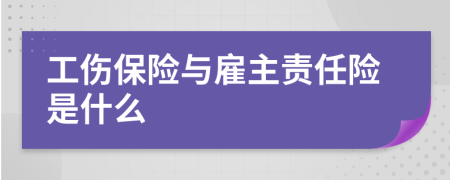 工傷保險與雇主責任險是什么