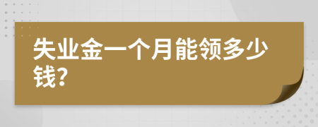 失業(yè)金一個(gè)月能領(lǐng)多少錢？