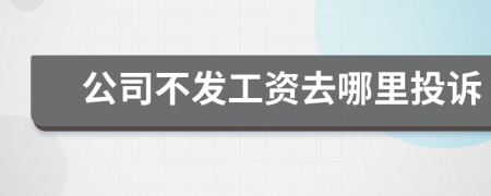 公司不發(fā)工資去哪里投訴