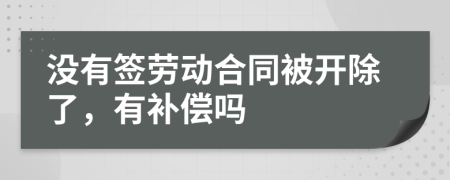 沒(méi)有簽勞動(dòng)合同被開(kāi)除了，有補(bǔ)償嗎