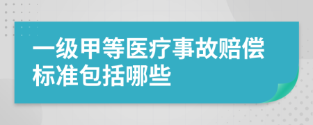 一級(jí)甲等醫(yī)療事故賠償標(biāo)準(zhǔn)包括哪些