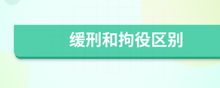 緩刑和拘役區(qū)別