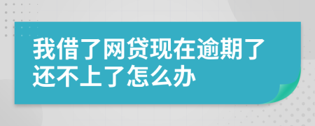 我借了網貸現(xiàn)在逾期了還不上了怎么辦