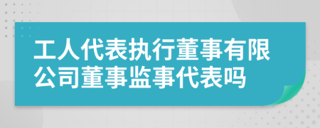 工人代表執(zhí)行董事有限公司董事監(jiān)事代表嗎
