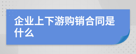 企業(yè)上下游購銷合同是什么