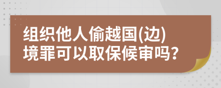 組織他人偷越國(guó)(邊)境罪可以取保候?qū)弳幔?>
</a>
</div>
<div id=