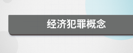 經(jīng)濟犯罪概念