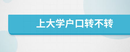 上大學(xué)戶口轉(zhuǎn)不轉(zhuǎn)