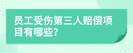 員工受傷第三人賠償項(xiàng)目有哪些？